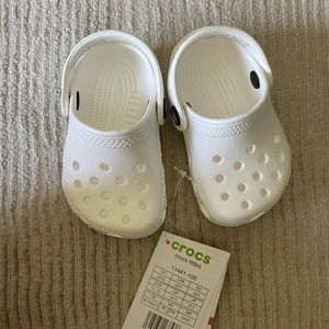 Baby Crocs in white